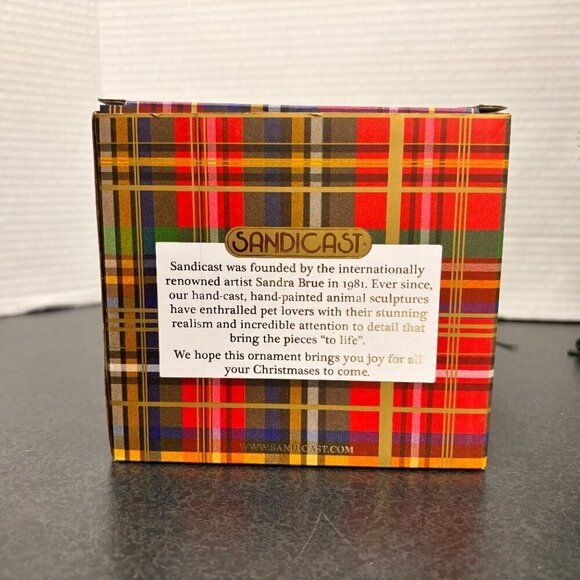 Sandicast Buff Cocker Spaniel with Santa Hat Christmas Ornament , Tan NIB - Picture 5 of 8